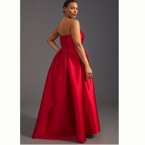 New Anthropologie Hutch Strapless High-Low Bubble Dress/ size 4P - Picture 8 of 14